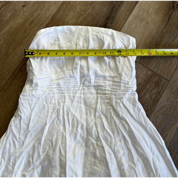 FAVORITE DAUGHTER Women's Favorite Linen Dress Size 10 In White - Picture 8 of 12